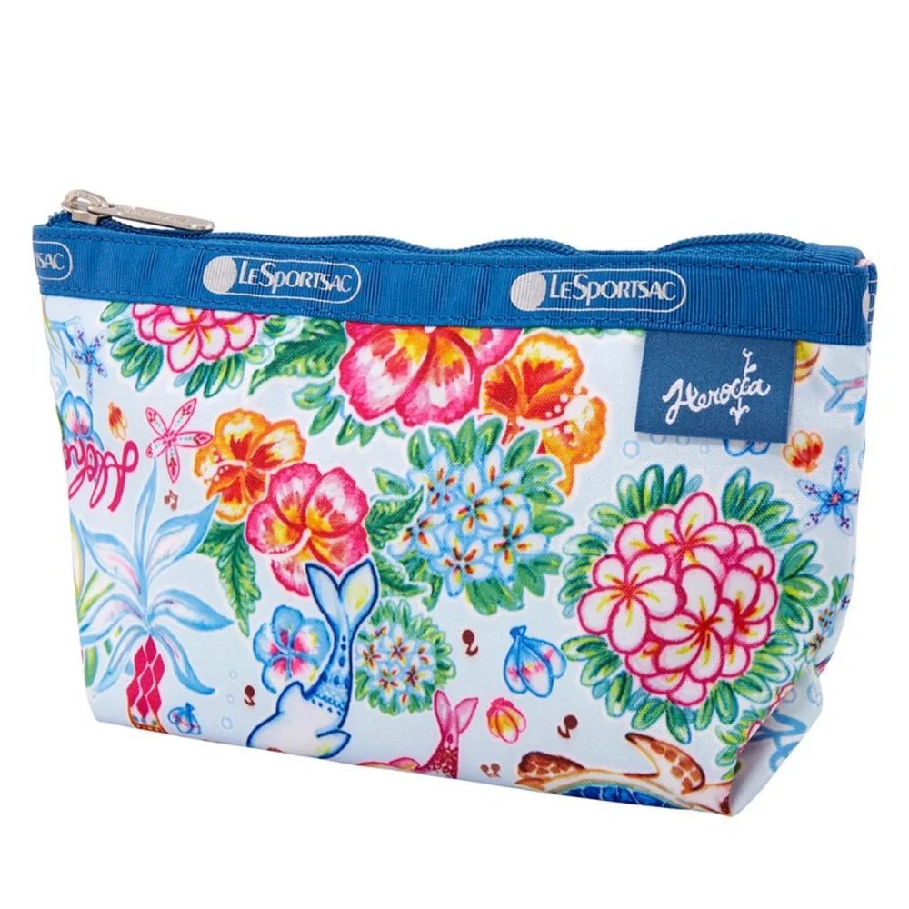 LeSportsac Heroocca JuJuBe Blue Floral Pouch
